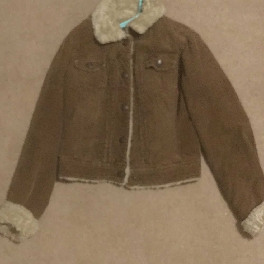 And cute brown jacket